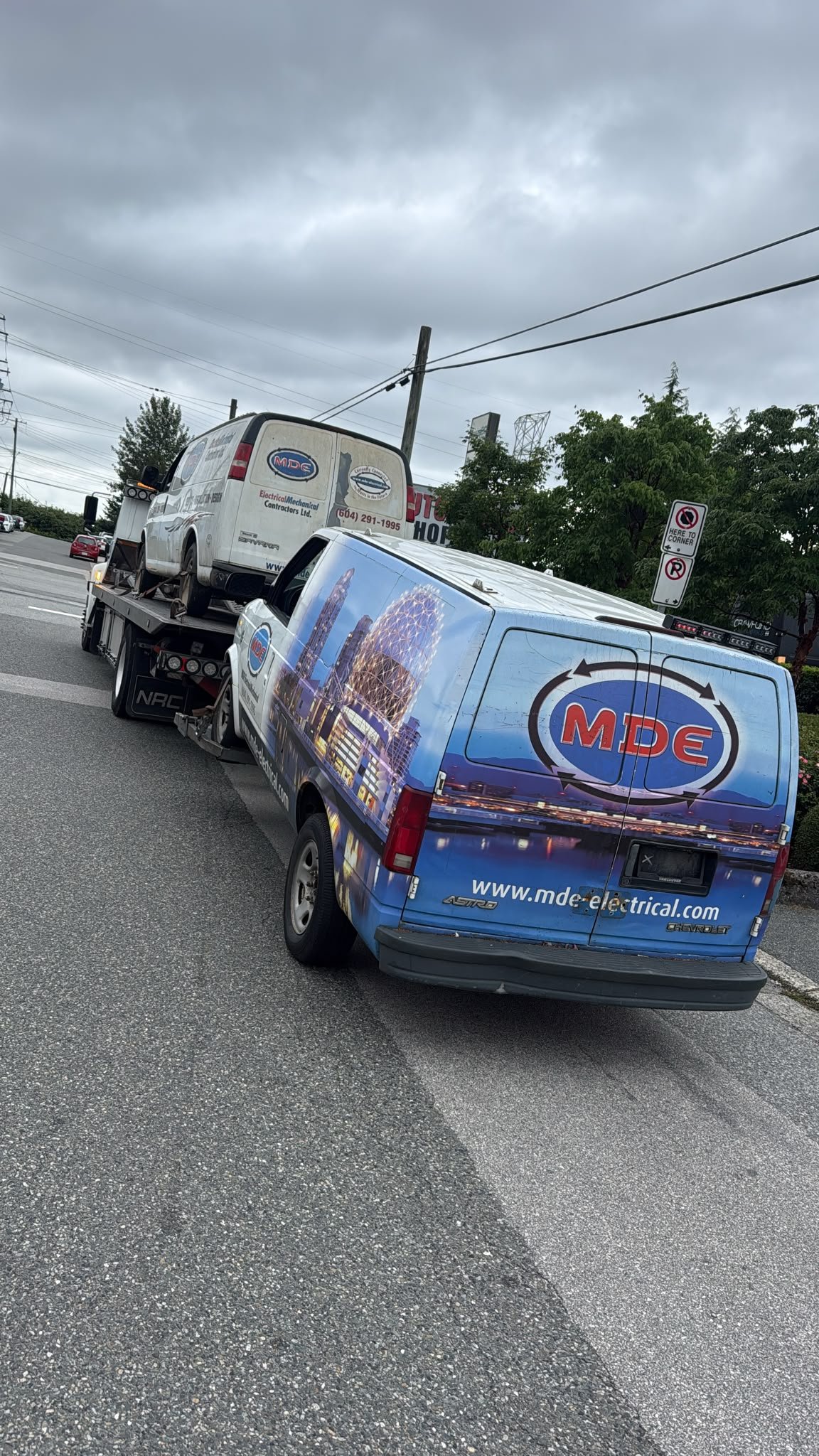 Scrap car being picked up for cash in Surrey, BC