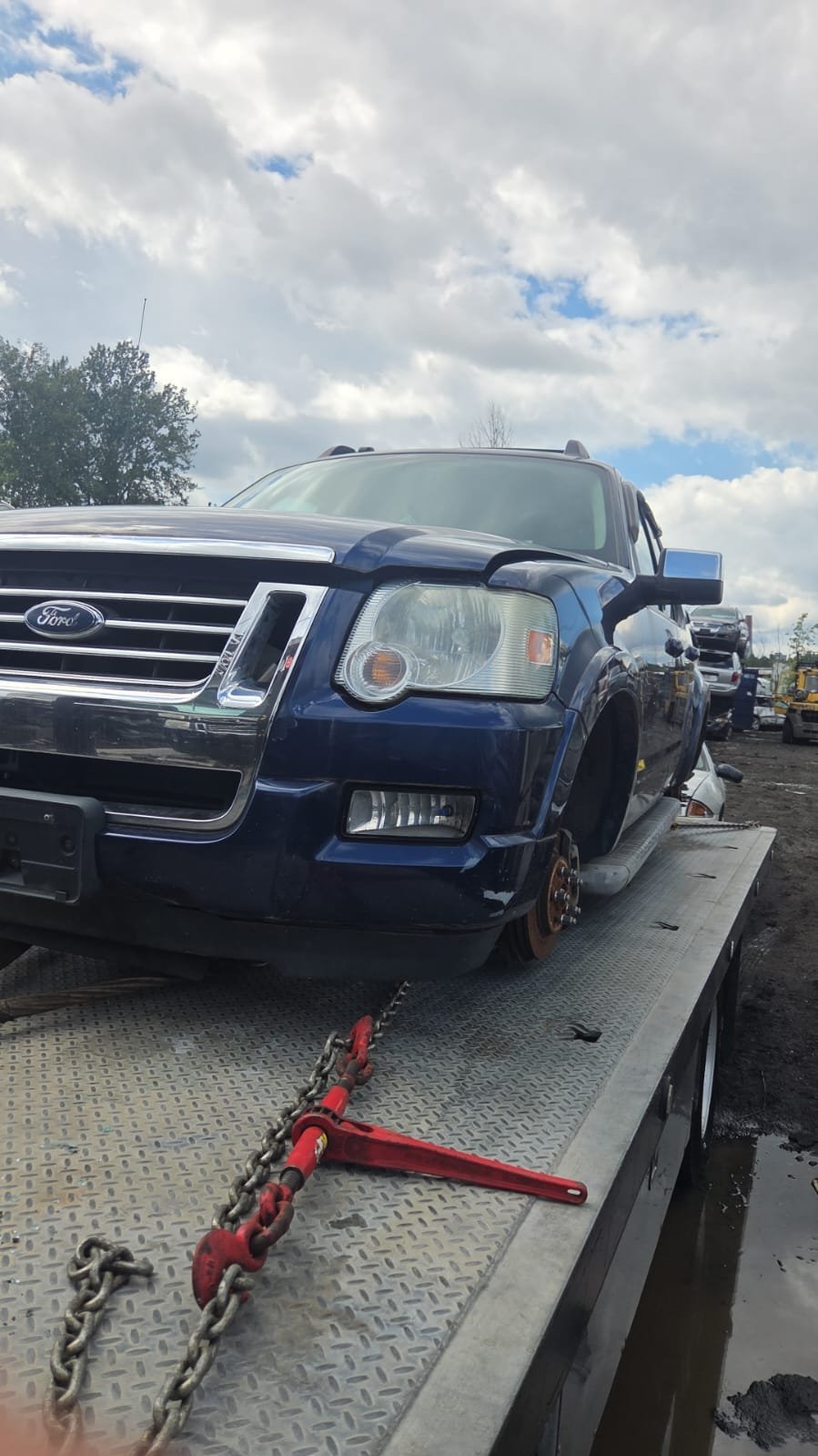 Non-running car ready for scrap removal in Surrey, BC